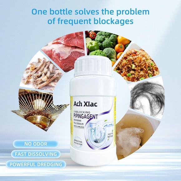 Sink Drain Cleaner, Pipeline Dredging Agent, Unclog Shower Drain, Pipe (2-Pack) - Picture 7 of 7